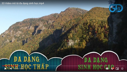 Video mô tả các nguyên nhân làm suy giảm đa dạng sinh học