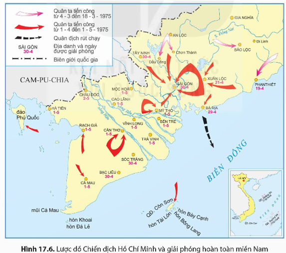 Lược đồ chiến dịch Hồ Chí Minh năm 1975