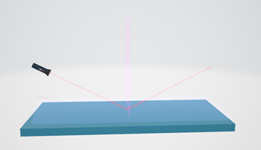 Phần mềm 3D mô phỏng sự phản xạ.