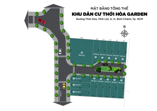 BÁN LÔ ĐẤT KHU DÂN CƯ THỚI HOÀ GARDEN