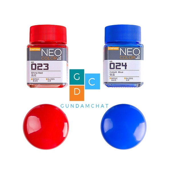 Sơn gốc Lacquer màu cơ bản Neo Color Jumpwind JW025-JW038 - Sơn Mô Hình