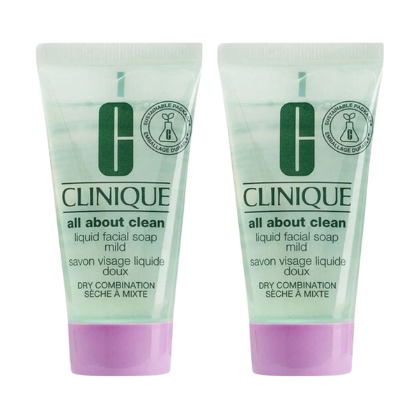 Combo 2 Sữa rửa mặt CLINIQUE LIQUID FACIAL SOAP MILD - Nobox Tách set US 30ml x 2