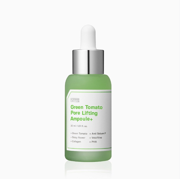 Serum Cà Chua Xanh Sungboon Thu Nhỏ Lỗ Chân Lông Editor Green Tomato Pore Lifting Ampoule+ 30ml (Tách set Nobox)