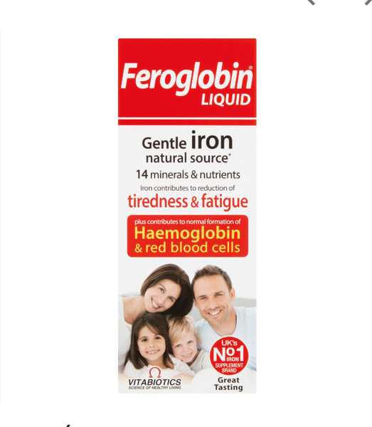 Sắt dạng nước Feroglobin Vitabiotics - 200ml