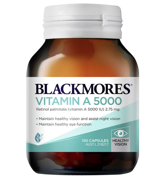 Hộp Blackmores Vitamin A 5000 chính hãng fullbox