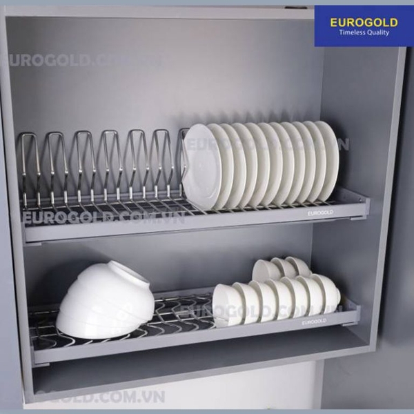 Giá bát cố định inox 304 nan Oval Eurogold EPV8060 (EPO8360)