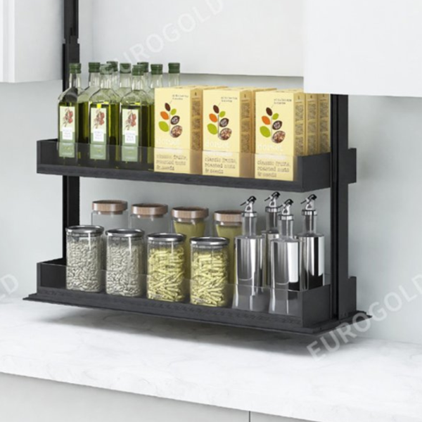 Giá gia vị điện rổ vách kính Eurogold ESL8860