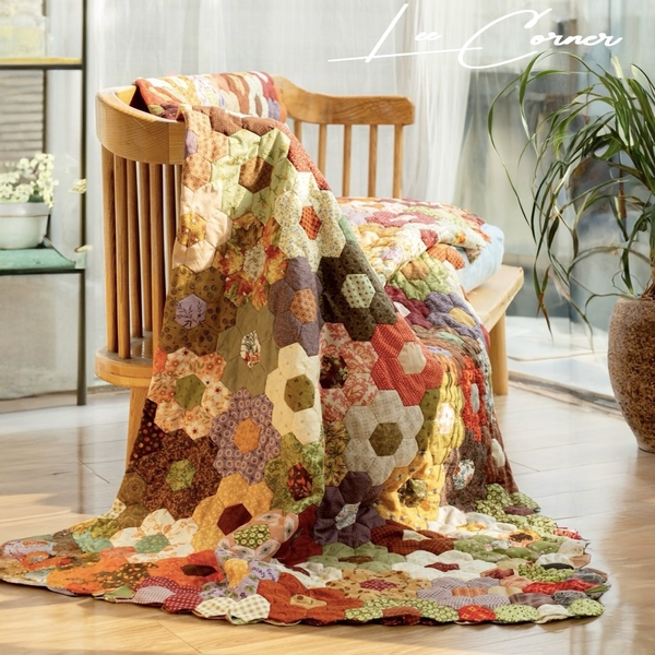 Chăn ghép vải, chăn quilt, chăn lục giác