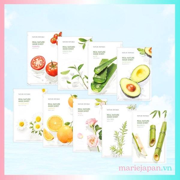 Thông tin mặt nạ dưỡng da Real Nature Mask Sheet