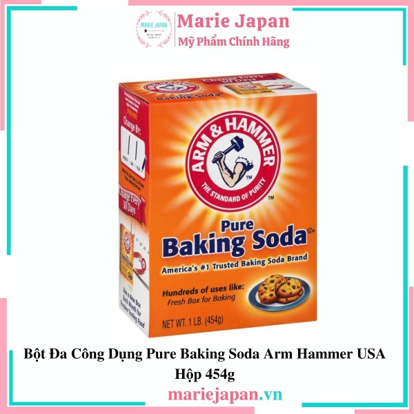 Bột Đa Công Dụng Pure Baking Soda Arm Hammer USA 454g