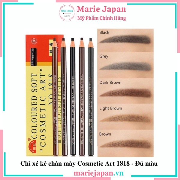 Chì Xé Kẻ Mày Coloured Soft Cosmetic Art Chống Thấm Nước No.1818