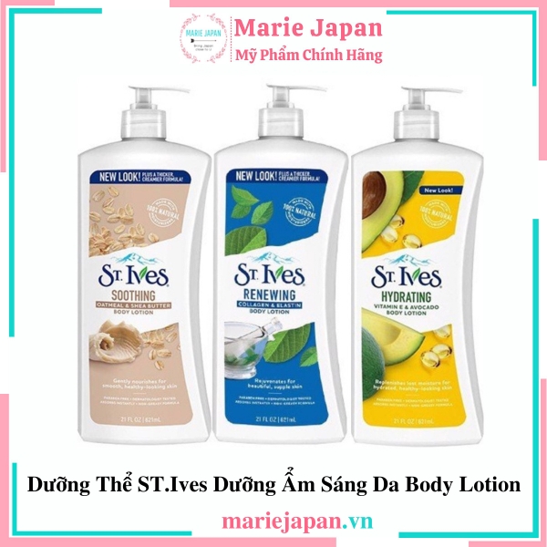 Dưỡng Thể ST.Ives Dưỡng Ẩm Sáng Da Body Lotion