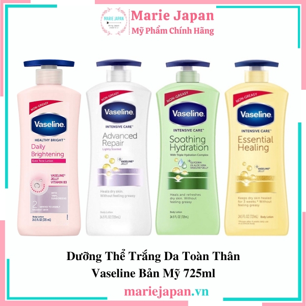 Dưỡng Thể Vaseline Bản Mỹ - HỒNG DƯỠNG TRẮNG Chai 725ml