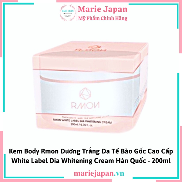 Kem Body RMON White Label Dia Whitening Cream Hũ 200ml