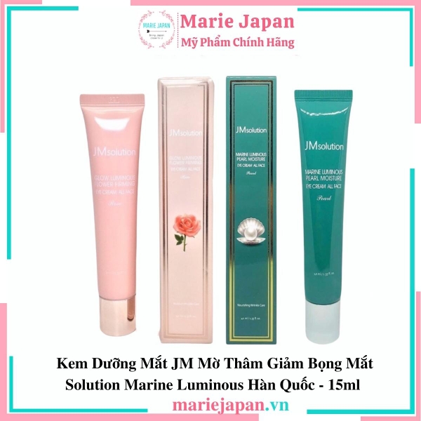 Kem Dưỡng Mắt JM Mờ Thâm Giảm Bọng Mắt Solution Hàn Quốc - 40ml