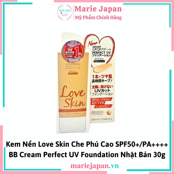 Kem Nền Love Skin SPF50+/PA++++ BB Cream Perfect UV Foundation