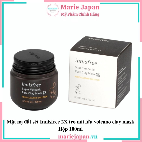 Mặt Nạ Đất Sét Thu Nhỏ Lỗ Chân Lông Innisfree Hủ 100ml
