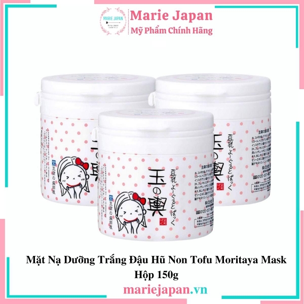 Mặt Nạ Đậu Hũ Non Tofu Moritaya HỦ ĐỎ Trắng Da Chống Lão Hóa- 150G