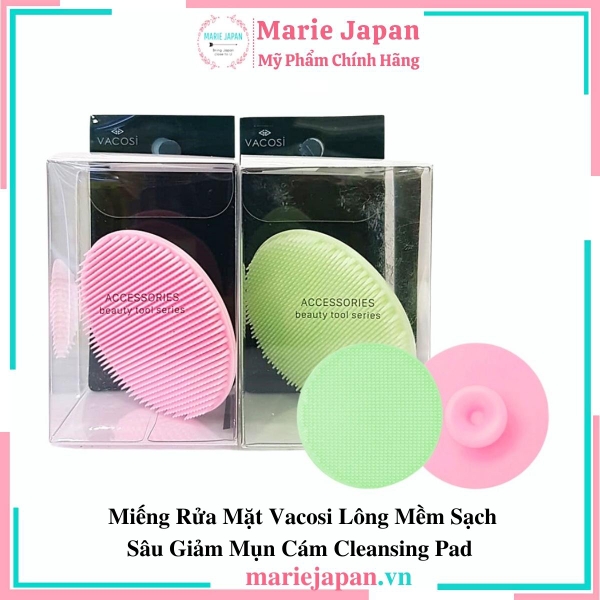 Miếng Rửa Mặt Vacosi Cleansing Pad - HỒNG
