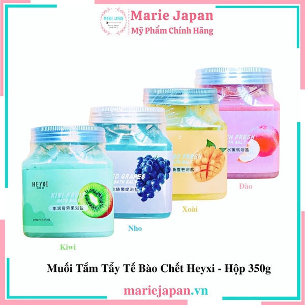 Muối Tắm Tẩy Tế Bào Chết Hương Trái Cây HEYXI Bath Salt Scrub 350g