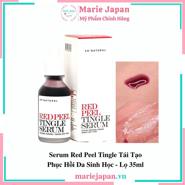 Serum Red Peel Tingle Tái Tạo Phục Hồi Da Sinh Học 35ml