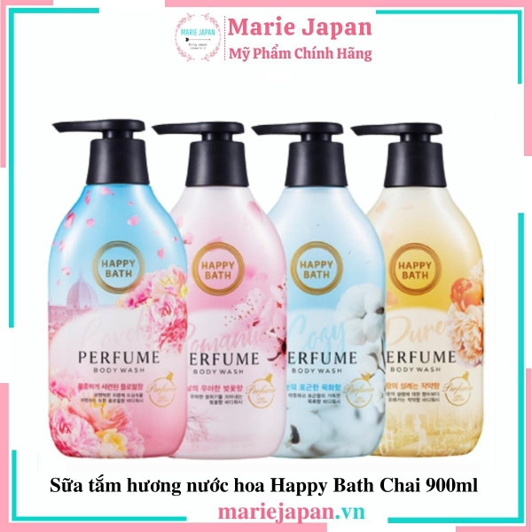 Sữa Tắm Hương Nước Hoa Happy Bath Hàn Quốc 900ml