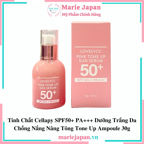 Serum Cellapy Lovelycc Pink Tone Up Sun 50+ Chai 30g