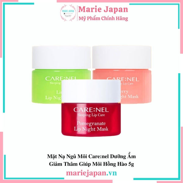 Mặt Nạ Ngủ Môi Care:nel Night Mask Dưỡng Ẩm Môi Hồng Hào Căng Mọng Hàn Quốc 5g