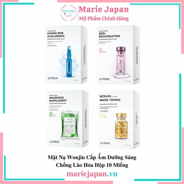 Mặt Nạ Wonjin Effect Concentrated Essence Cấp Ẩm Dưỡng Sáng Phục Hồi Da Hàn Quốc Hộp 10 Miếng
