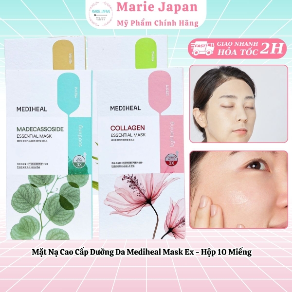 Mặt Nạ Cao Cấp Dưỡng Da Mediheal Mask Ex Hộp 10 Miếng
