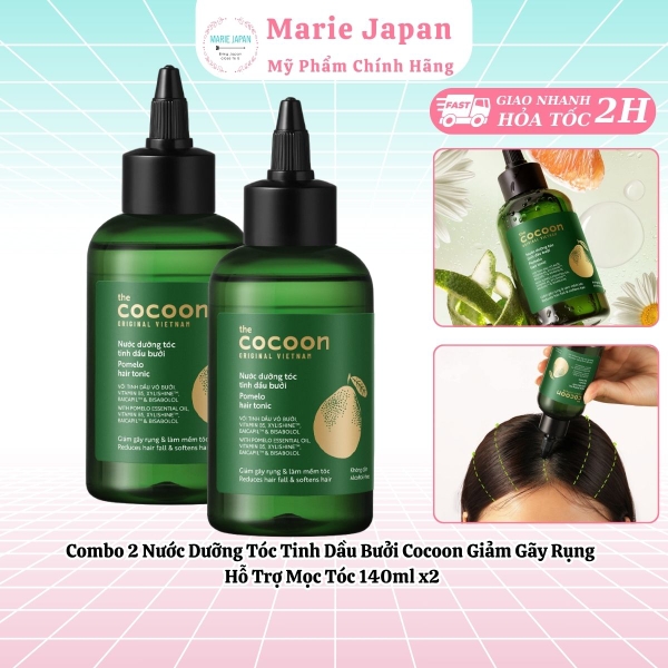 Combo Cocoon Dưỡng Tóc 310ml - Dầu Gội Bưởi 310ml