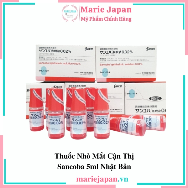 Thuốc Nhỏ Mắt Cận Thị Sancoba 5ml Nhật Bản