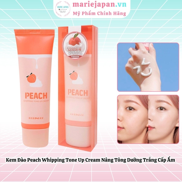 Kem Đào Peach Tone Up Dưỡng Trắng  Whipping Tone Up Cream 50ml
