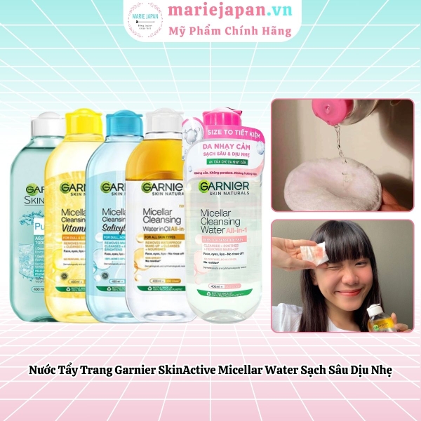 Nước Tẩy Trang Garnier Micellar Cleansing Water