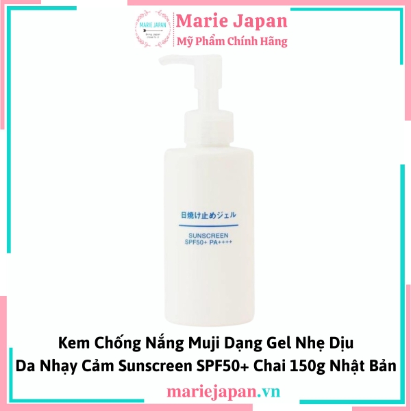 Kem Chống Nắng Muji Sunscreen SPF50 Chai 150g