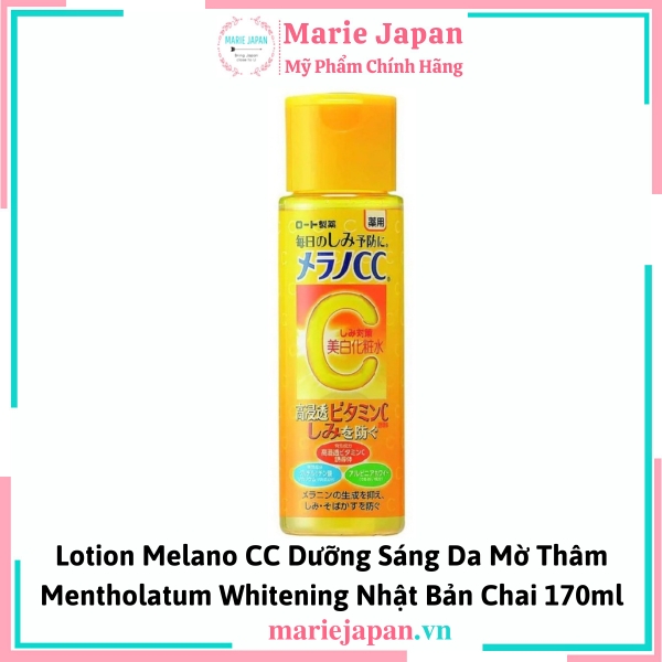 Lotion Melano CC Mentholatum Whitening Nhật Bản Chai 170ml