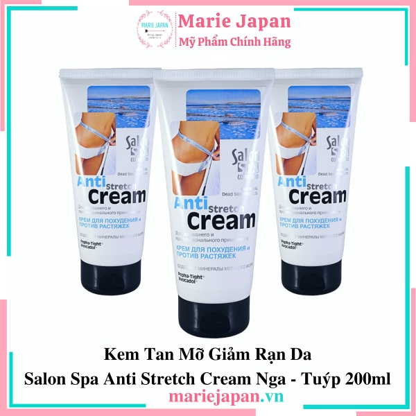 Kem Tan Mỡ Giảm Rạn Da Salon Spa Anti Stretch Cream Nga - Tuýp 200ml