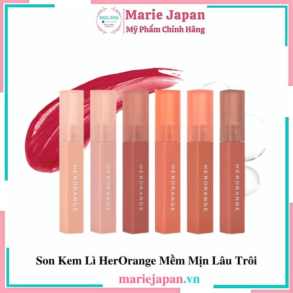 Son Kem Lì HerOrange Mềm Mịn Lâu Trôi