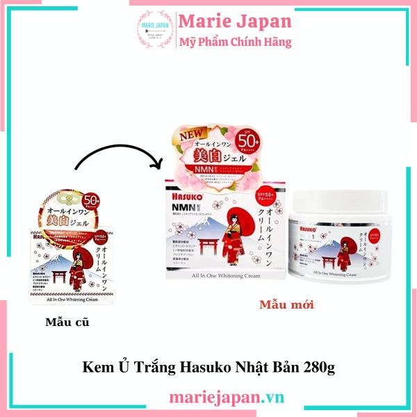 Kem Ủ Trắng Hasuko Nhật Bản - 280g