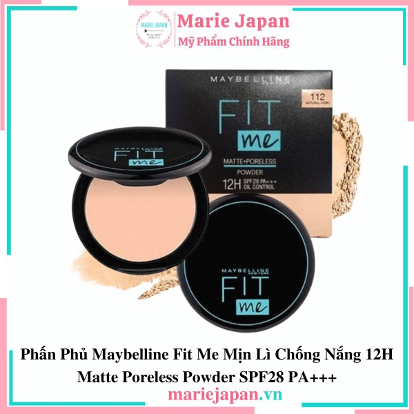 Phấn Phủ Maybelline Fit Me 12H Matte Poreless Powder