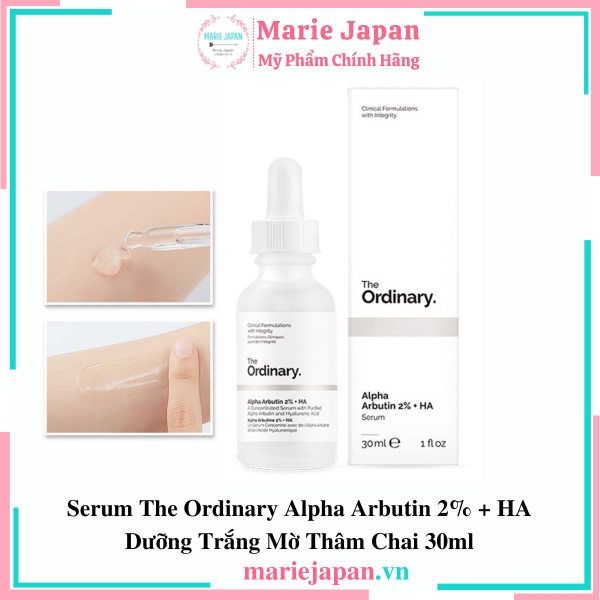 Serum The Ordinary Alpha Arbutin 2% + HA BẢN HÀN Chai 30ml