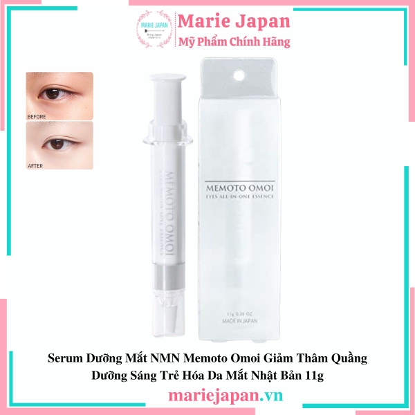 Serum Dưỡng Mắt NMN Memoto Omoi Giảm Thâm Quầng Dưỡng Sáng Trẻ Hóa Da Mắt Nhật Bản 11g