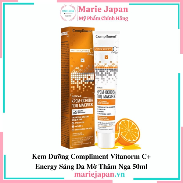 Kem Dưỡng Compliment Vitanorm C+ Energy Sáng Da Mờ Thâm Nga 50ml