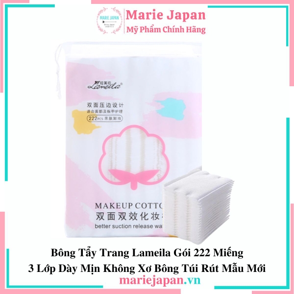 Bông Tẩy Trang Lameila Makeup Cotton 222 Miếng