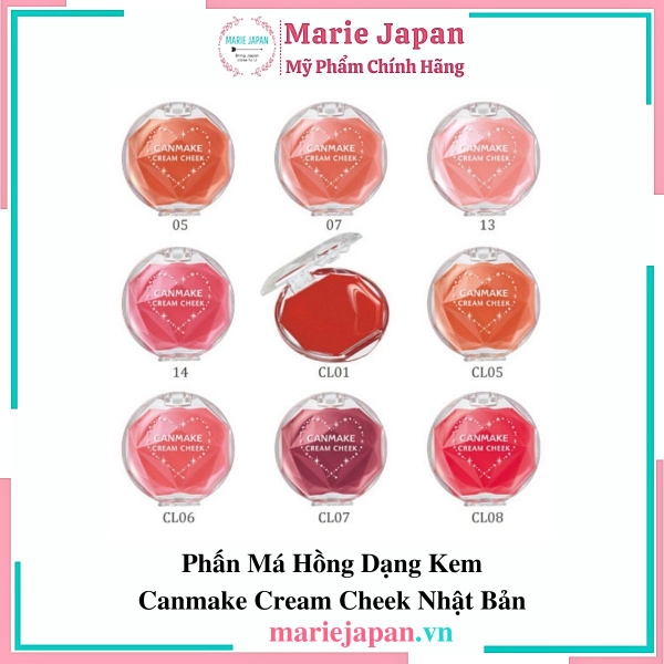 Phấn Má Hồng Canmake Dạng Kem Cream Cheek Nhật Bản