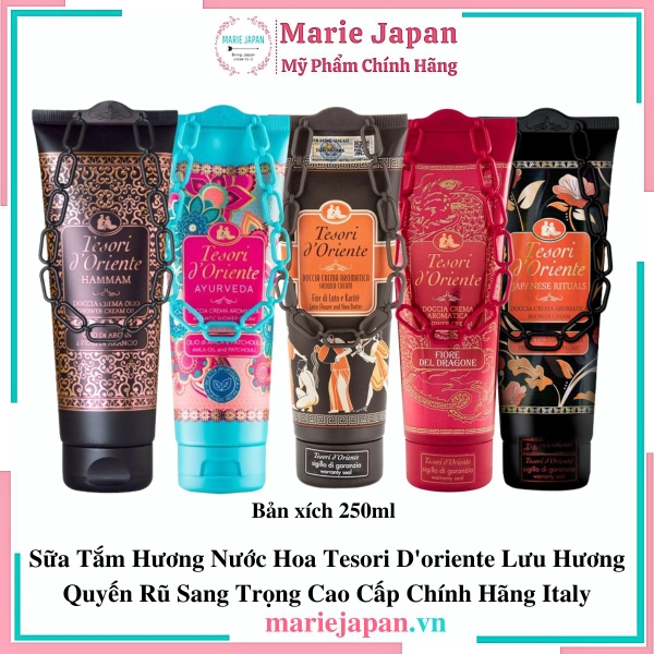 Sữa Tắm Hương Nước Hoa Tesori D'oriente Lưu Hương Quyến Rũ Sang Trọng Cao Cấp Chính Hãng Italy