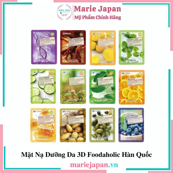 Mặt Nạ Dưỡng Da 3D Foodaholic Hàn Quốc