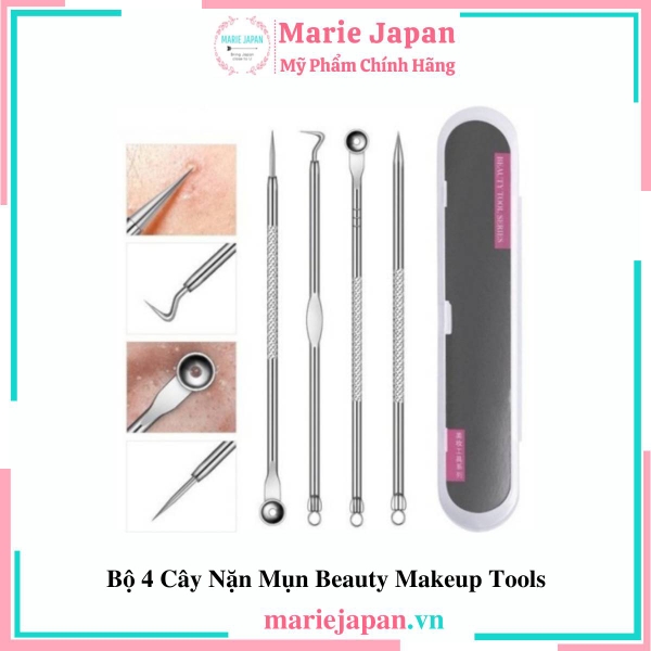 Bộ 4 Cây Nặn Mụn Beauty Makeup Tools