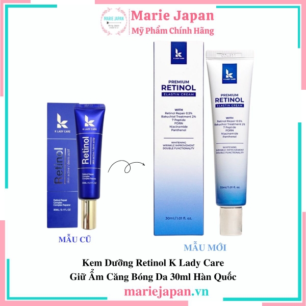 Kem Dưỡng Retinol K Lady Care Giữ Ẩm Căng Bóng Da Hàn Quốc 30ml
