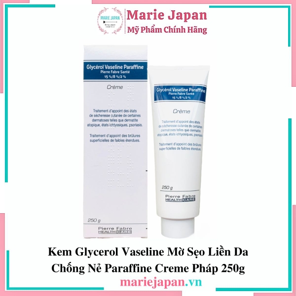 Kem Glycerol Vaseline Mờ Sẹo Liền Da Chống Nẻ Paraffine Creme Pháp 250g